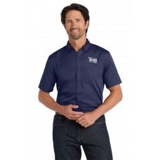 Custom Embroidered Port Authority SuperPro React Twill Short Sleeve Button Down Shirts