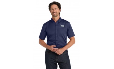 Custom Embroidered Port Authority SuperPro React Twill Short Sleeve Button Down Shirts