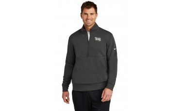 Custom Embroidered Nike Club Fleece Sleeve Swoosh 1/2-Zips