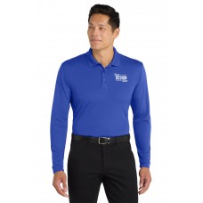 Custom Embroidered Port Authority Dry Zone UV Micro-Mesh Long Sleeve Polo Shirts