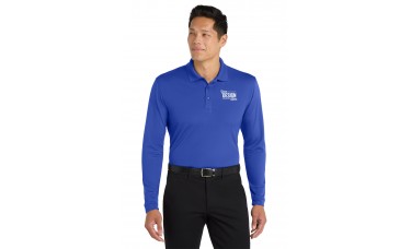 Custom Embroidered Port Authority Dry Zone UV Micro-Mesh Long Sleeve Polo Shirts