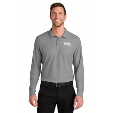 Custom Embroidered Port Authority Wearever Signature Pique Long Sleeve Polo Shirts