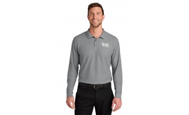 Custom Embroidered Port Authority Wearever Signature Pique Long Sleeve Polo Shirts