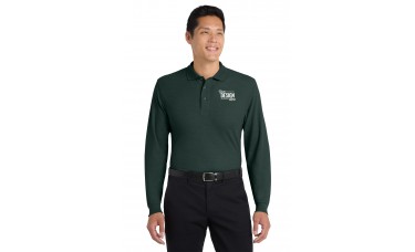 Custom Embroidered Port Authority Silk Touch Long Sleeve Polo Shirts