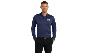 Custom Embroidered Port Authority Silk Touch Performance Long Sleeve Polo Shirts