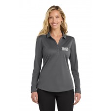 Custom Embroidered Port Authority Silk Touch Performance Ladies Long Sleeve Polo Shirts