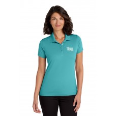 Custom Embroidered Port Authority Dry Zone UV Micro-Mesh Ladies Short Sleeve Polo Shirts