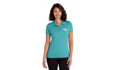 Custom Embroidered Port Authority Dry Zone UV Micro-Mesh Ladies Short Sleeve Polo Shirts
