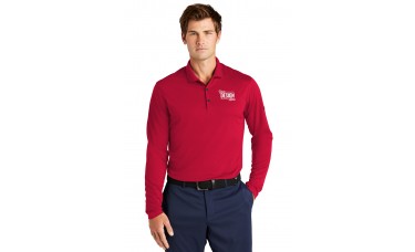 Custom Embroidered Nike Dri-FIT Micro Pique 2.0 Long Sleeve Polo Shirts