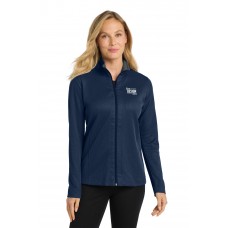 Custom Embroidered Port Authority Vertical Texture Ladies Long Sleeve Full Zip Jackets