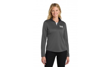 Custom Embroidered Port Authority Silk Touch Performance Ladies Long Sleeve 1/4-Zips