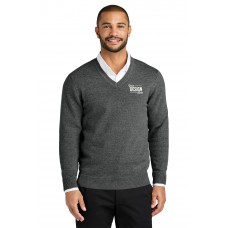 Custom Embroidered Port Authority Easy Care V-Neck Sweaters