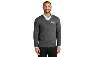 Custom Embroidered Port Authority Easy Care V-Neck Sweaters