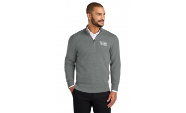 Custom Embroidered Port Authority Easy Care 1/4-Zip Sweaters