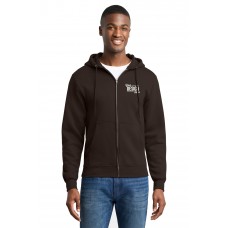 Custom Embroidered Port & Co Core Medium Weight Fleece Full-Zip Hooded Sweatshirts