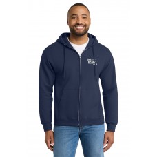 Custom Embroidered Port & Co Essential Heavyweight Fleece Full-Zip Hooded Sweatshirts