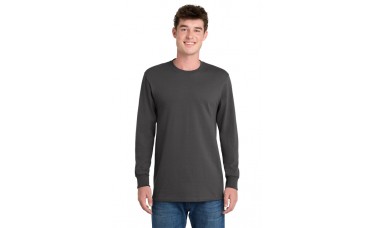 Custom Embroidered Port & Co Essential Heavyweight Long Sleeve T-Shirts