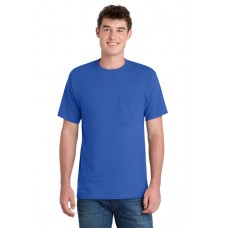 Custom Embroidered Port & Co Essential Heavyweight Short Sleeve Pocket T-Shirts