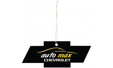 Custom Printed Full Color Air Fresheners - Chevrolet Bowtie