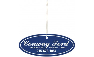 Custom Printed Full Color Air Fresheners - Ford Oval