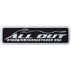 Custom Motorcycle Dealer Decals - Bright Chrome