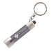 Custom Laser Engraved LED Flashlight Keychains - Gunmetal