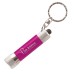 Custom Laser Engraved LED Flashlight Keychains - Pink (PMS 241)