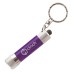 Custom Laser Engraved LED Flashlight Keychains - Purple (PMS 2603)