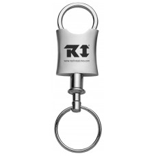 Custom Engraved Stainless Steel Valet U-Shaped Square Metal Keychains