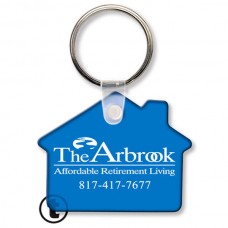 Custom Screen Printed Soft Touch Keychains - House