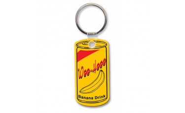 Custom Screen Printed Soft Touch Keychains - Beverage Can