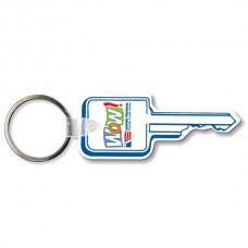 Custom Screen Printed Soft Touch Keychains - Square Head Key