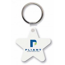 Screen Printed Soft Touch Keychains - Star
