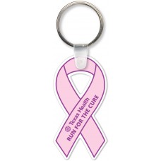 Custom Printed Full Color Digital Soft Touch Keychains - Support Ribbon