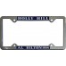 Metallized-Faced Raised License Plate Frames