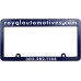 Navy Blue Raised Plastic License Plate Frames