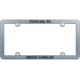 Gray Raised Plastic License Plate Frames