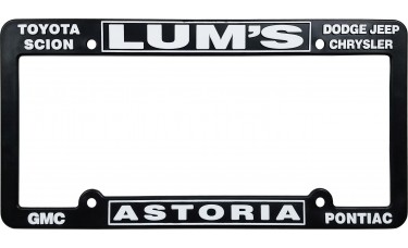 Custom Molded Duralast ABS Plastic Car Dealer License Plate Frames