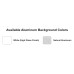 Available Aluminum Background Colors
