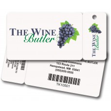 Custom Full Color Plastic Membership Card Key Tags - 4-7/8" x 2-1/8" (Poly Laminate)