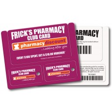 Custom Printed Full Color Plastic Membership Card Key Tags - 4-1/4" x 3-3/8" (Poly Laminate)