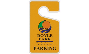 Custom Printed Full Color Digital Reflective Parking Permit Hang Tags (2-3/4" x 4-3/4")