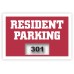 Inside Application Parking Stickers - Screen Printed Clear Static Cling (3" x 2")