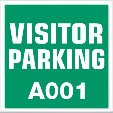 Inside Application Parking Stickers - Screen Printed Clear Static Cling (3" x 3")
