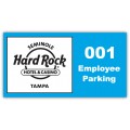 Full Color Outside Application Parking Permit Stickers