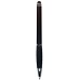 Custom Printed TouchWrite Navigator Stylus Retractable Grip Ballpoint Pens - Black