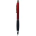 Custom Printed TouchWrite Navigator Stylus Retractable Grip Ballpoint Pens - Red