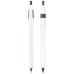 Custom Printed Sidekick Retractable Ballpoint Pens - White/Black