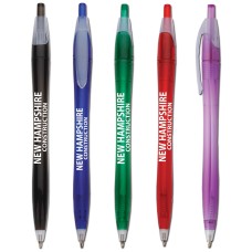 Custom Printed Sidekick Translucent Retractable Ballpoint Pens