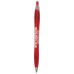 Custom Printed Sidekick Translucent Retractable Ballpoint Pens - Red